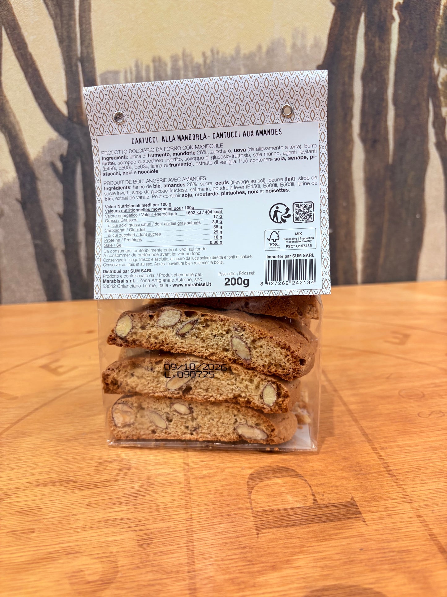 Cantucci aux amandes - Marabissi - 200 gr