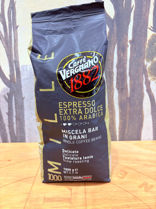 Café Italien en grains - Extra Dolce - 100% Arabica - Caffè Vergnano -1kg