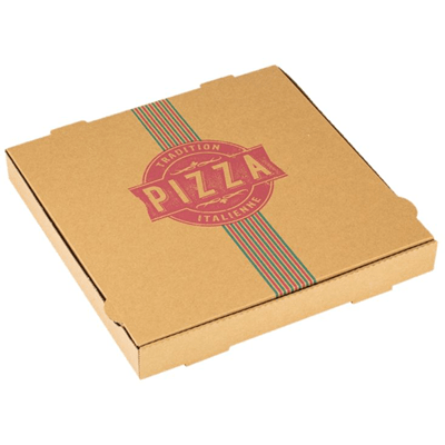 Boite à pizza - 33x33cm - Kraft - à l'unité